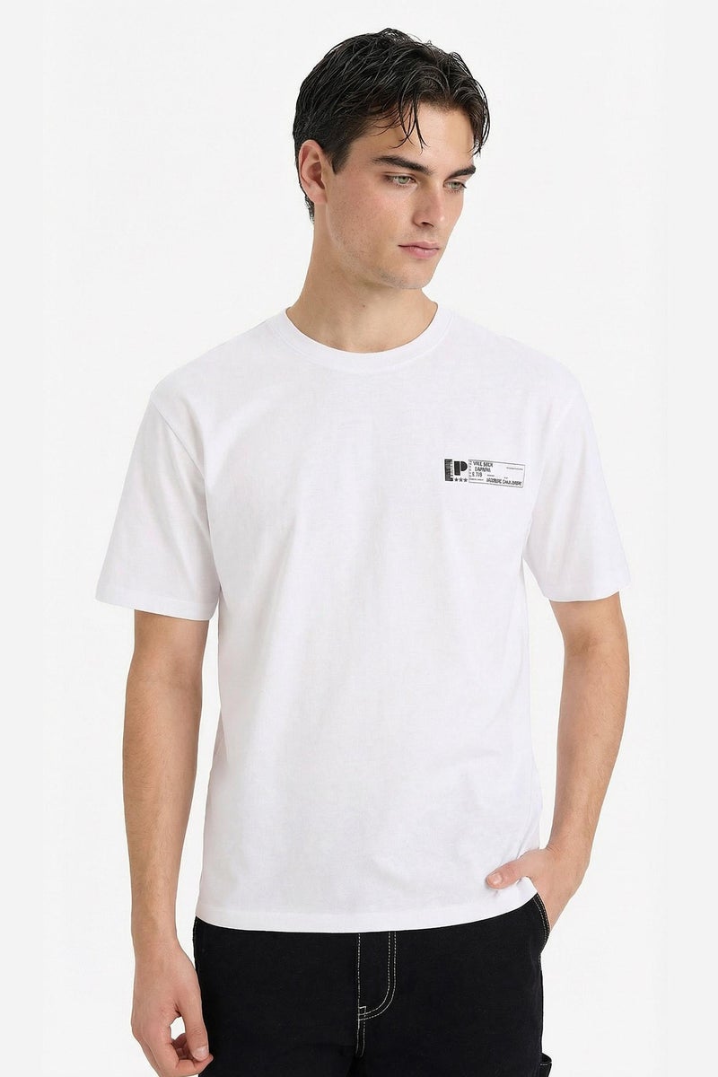 ديفاكتو تيشيرت قطن 100% بطبعة أوفر سايز - Image 3